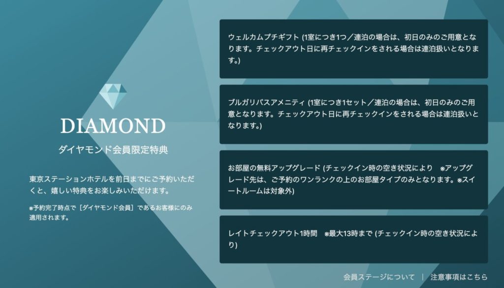 一休.comの東京ステーションホテルの特典