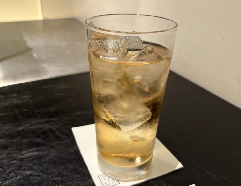 以前提供されていたソフトドリンク（ジンジャーエール）